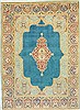 Kerman Beige Hand Knotted 89 X 122  Area Rug 100-14723 Thumb 0