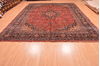 Kashan Blue Hand Knotted 98 X 124 Area Rug 100-14727 Thumb 1