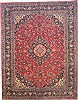 Kashan Blue Hand Knotted 98 X 124 Area Rug 100-14727 Thumb 0