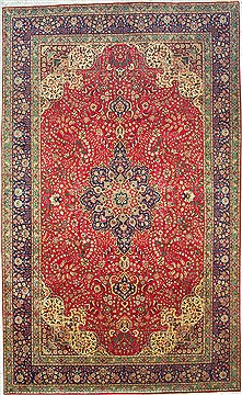 Tabriz Purple Hand Knotted 9'9" X 15'11"  Area Rug 100-14737