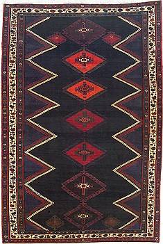 Persian Koliai Beige Rectangle 7x10 ft Wool Carpet 14739