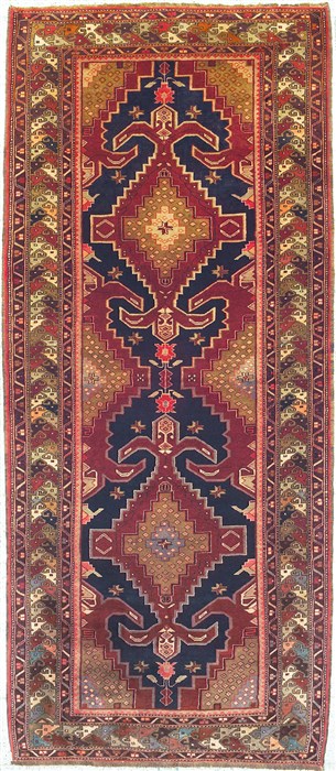 Ardebil Red Runner Hand Knotted 410 X 111  Area Rug 100-14756 Image 0
