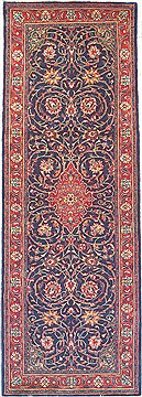 Persian Sarouk Red Runner 10 to 12 ft Wool Carpet 14757