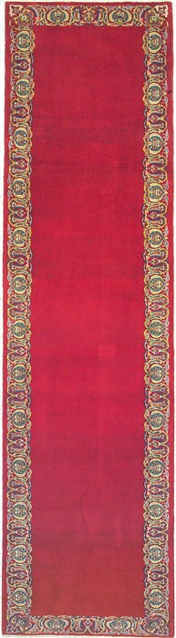 Kashan Red Runner Hand Knotted 35 X 128  Area Rug 100-14758 Image 0