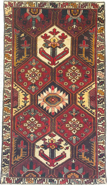 Bakhtiar Blue Hand Knotted 37 X 66  Area Rug 100-14764 Image 0