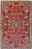 Joshaghan Red Hand Knotted 42 X 64 Area Rug 100-14766 Thumb 0