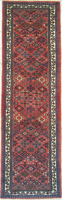 Maymeh Beige Runner Hand Knotted 110 X 63  Area Rug 100-14768 Image 0