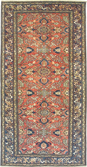 Malayer Red Runner Hand Knotted 411 X 97  Area Rug 100-14783 Image 0