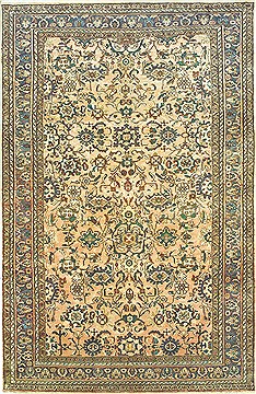 Hamedan Grey Hand Knotted 6'9" X 10'5"  Area Rug 100-14784