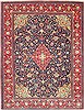 Sarouk Purple Hand Knotted 93 X 120 Area Rug 100-14788 Thumb 0