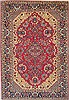 Isfahan Red Hand Knotted 98 X 1311  Area Rug 100-14798 Thumb 0