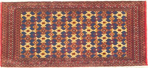 Turkman Multicolor Hand Knotted 111 X 44 Area Rug 100-14808 Image 0