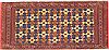 Turkman Multicolor Hand Knotted 111 X 44  Area Rug 100-14808 Thumb 0