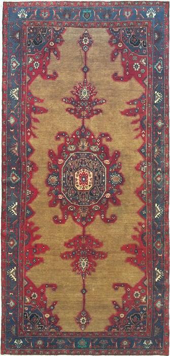 Koliai Beige Runner Hand Knotted 52 X 1011  Area Rug 100-14814 Image 0