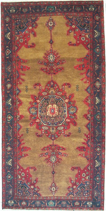 Koliai Red Runner Hand Knotted 53 X 106  Area Rug 100-14815 Image 0