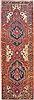 Heriz Blue Runner Hand Knotted 39 X 115  Area Rug 100-14823 Thumb 0
