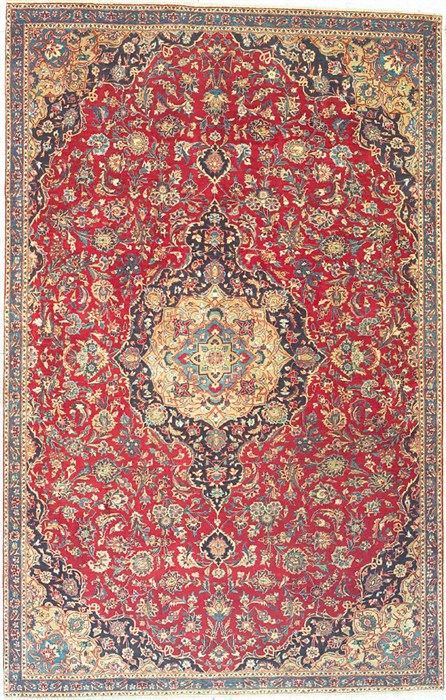 Kashmar Blue Hand Knotted 71 X 112  Area Rug 100-14824 Image 0