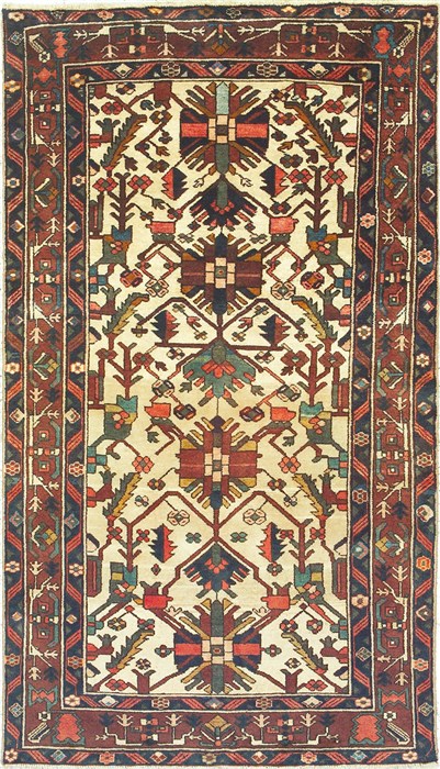 Bakhtiar Brown Hand Knotted 49 X 83 Area Rug 100-14831 Image 0