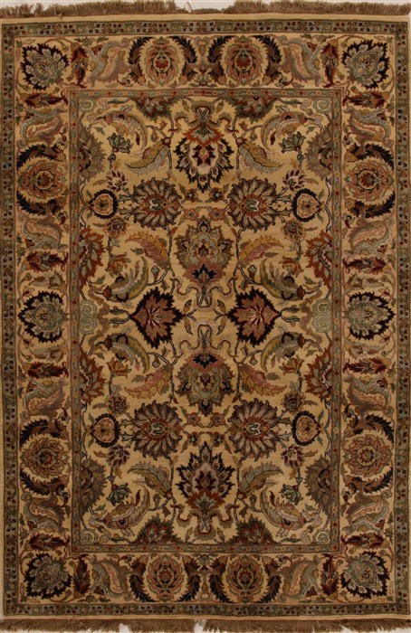 Jaipur Beige Hand Knotted 61 X 90 Area Rug 100-14927 Image 0
