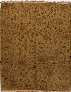 Tibetan Tibetan Beige Rectangle 8x10 ft Wool Carpet 14939