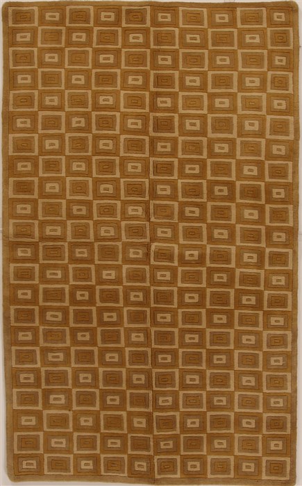 Indo-Nepal Brown Hand Knotted 51 X 81 Area Rug 100-14941 Image 0