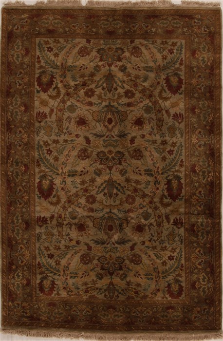 Jaipur Beige Hand Knotted 62 X 92 Area Rug 100-14943 Image 0