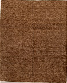 Modern Brown Hand Knotted 8'0" X 10'0"  Area Rug 100-14948
