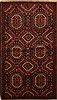 Baluch Black Hand Knotted 310 X 73  Area Rug 100-14985 Thumb 0