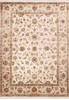 Jaipur White Hand Knotted 50 X 71  Area Rug 905-140000 Thumb 0
