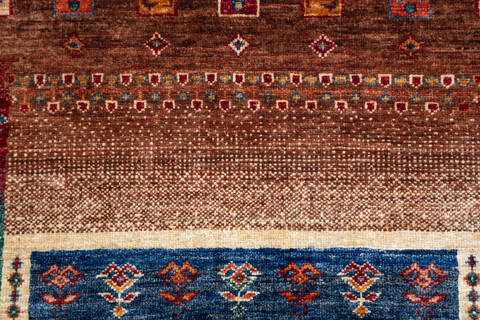 Chobi Multicolor Runner Hand Knotted 29 X 711 Area Rug 700-140007 Image 7