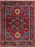 Chobi Red Hand Knotted 8'1" X 10'9"  Area Rug 700-140014