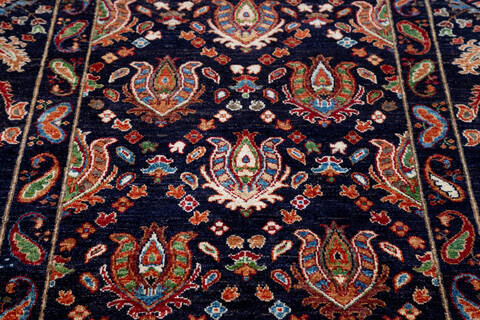 Chobi Black Hand Knotted 510 X 710 Area Rug 700-140015 Image 3