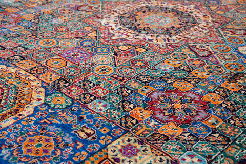 Chobi Blue Hand Knotted 68 X 910 Area Rug 700-140016 Image 7