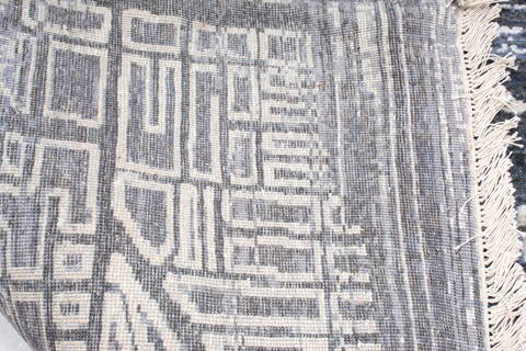 Modern-Contemporary Grey Hand Knotted 710 X 101 Area Rug 905-140017 Image 9