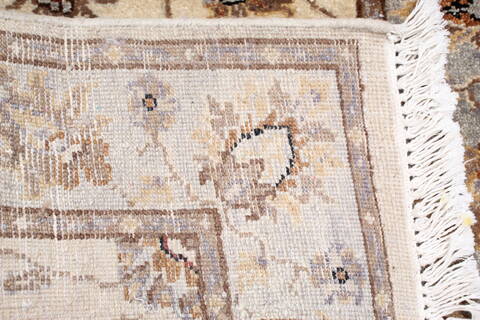 Chobi Beige Runner Hand Knotted 29 X 79 Area Rug 905-140018 Image 4