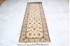 Chobi Beige Runner Hand Knotted 29 X 79  Area Rug 905-140018 Thumb 1