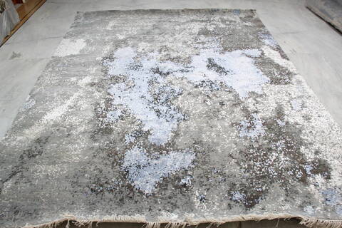 Jaipur Grey Hand Knotted 80 X 102 Area Rug 905-140022 Image 1