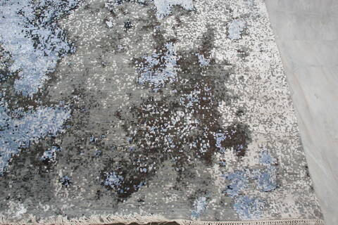 Jaipur Grey Hand Knotted 80 X 102 Area Rug 905-140022 Image 3