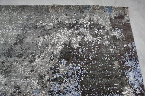 Jaipur Grey Hand Knotted 80 X 102 Area Rug 905-140022 Image 6