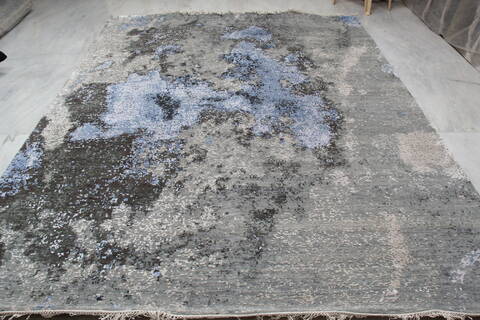 Jaipur Grey Hand Knotted 80 X 102 Area Rug 905-140022 Image 8
