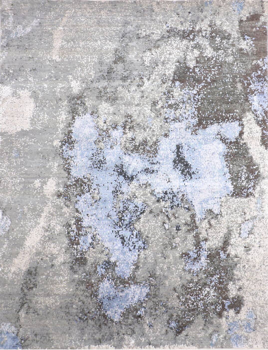 Jaipur Grey Hand Knotted 80 X 102 Area Rug 905-140022 Image 0