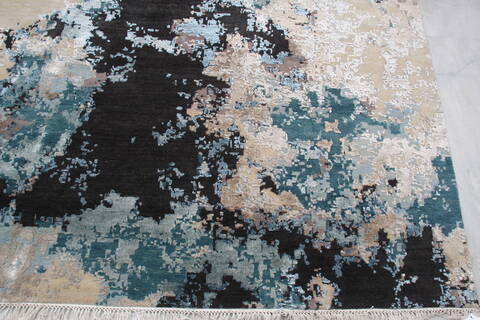 Jaipur Black Hand Knotted 90 X 125 Area Rug 905-140024 Image 3