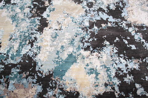Jaipur Black Hand Knotted 90 X 125 Area Rug 905-140024 Image 4