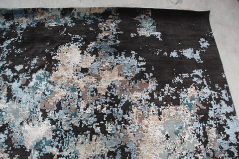 Jaipur Black Hand Knotted 90 X 125 Area Rug 905-140024 Image 6