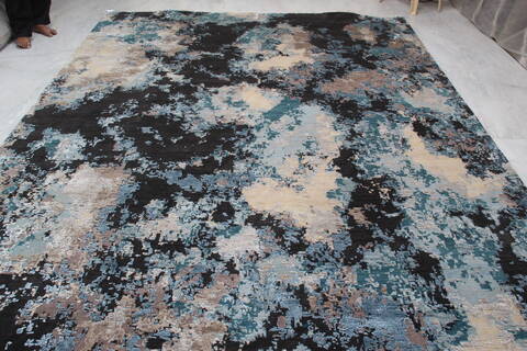Jaipur Black Hand Knotted 90 X 125 Area Rug 905-140024 Image 8