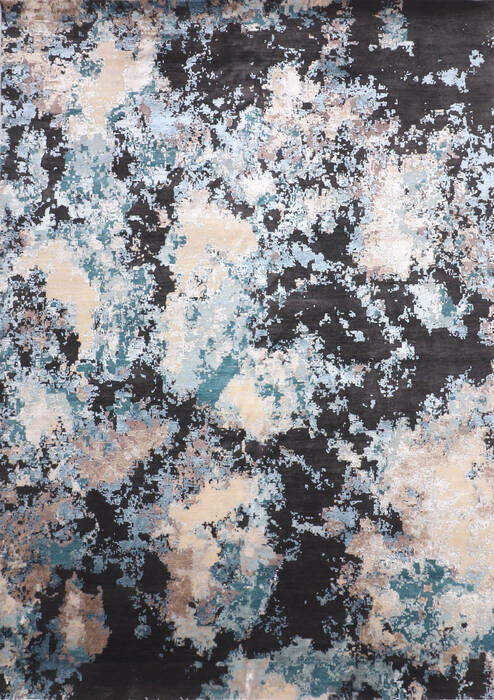 Jaipur Black Hand Knotted 90 X 125 Area Rug 905-140024 Image 0