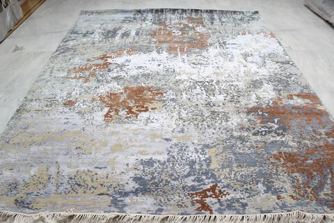 Jaipur Grey Hand Knotted 80 X 911 Area Rug 905-140027 Image 1