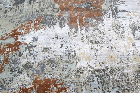 Jaipur Grey Hand Knotted 80 X 911 Area Rug 905-140027 Image 4