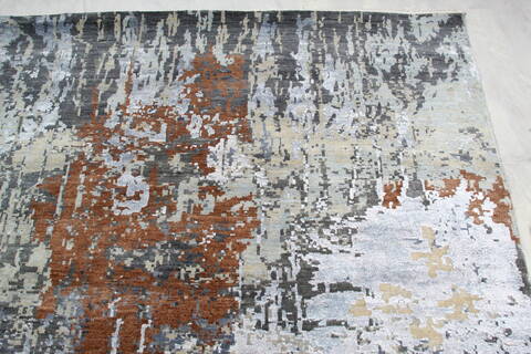 Jaipur Grey Hand Knotted 80 X 911 Area Rug 905-140027 Image 6