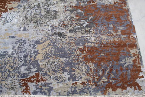 Jaipur Grey Hand Knotted 90 X 122 Area Rug 905-140028 Image 3